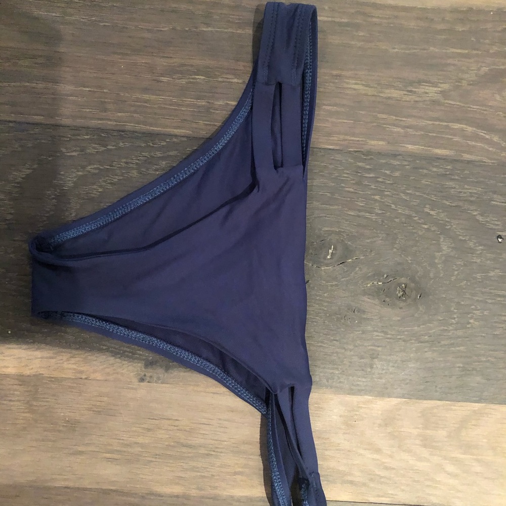 Matching vitamin a navy bikini bottoms